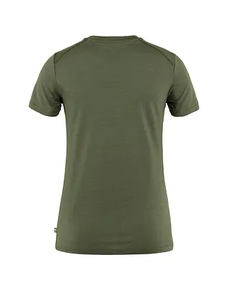 FJÄLLRÄVEN | Camiseta de mujer Abisko Wool SS W | olive
